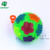 New luminescent patch flower ball elastic massage ball luminous football with whistling ball cross-border wholesale