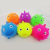 soft rubber toys short hair smiling face hair ball elastic glitter ball manufacturers wholesale