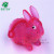 The lovely rabbit glitter wool ball belt whistle will ring call The ball TPR environmental protection rubber toys
