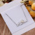 Pudding Small Station Boutique Supply Titanium Steel Clavicle Chain Short Clover Necklace Mori Style Female Jewelry Birthday Gift