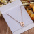 Pudding Small Station Boutique Supply Titanium Steel Clavicle Chain Short Clover Necklace Mori Style Female Jewelry Birthday Gift