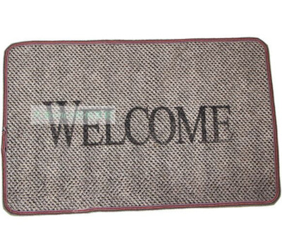 Can be customized advertising welcome to anti - skid floor mat linen porch floor MATS absorbent pads to enter the carpet wholesale