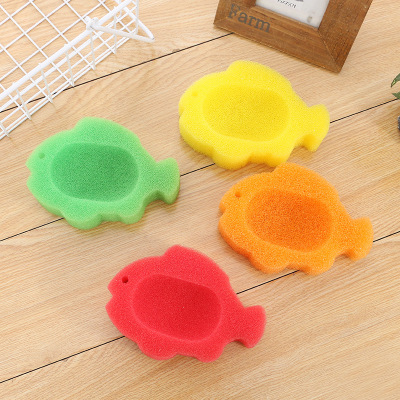 The factory supplies small fish sponge soap core creative multi-functional soap chair