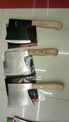 Wooden Handle Chop Axe, Bone Chopping Knife Bone Cutting Knife Butcher Knife