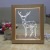 Creative led photo frame small night lamp solid wood usb interface 3D lamp new peculiar deer photo frame lamp