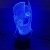Double-sided human seven-color touch 3D lamp seven-color gradual change of vision stereoscopic lamp illusion lamp lamp