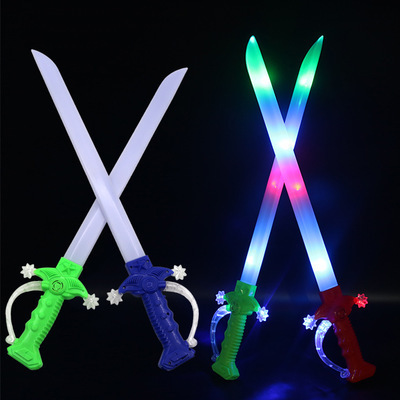 Music flash sword stalls selling goods source luminous toys induction luminous knife children's plastic toys wholesale