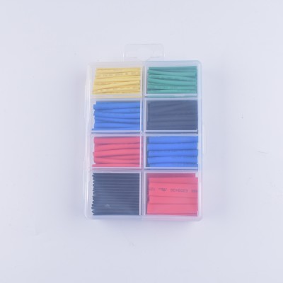 Various color heat shrinkable tube suit hardware pp box various types of insulation sleeve