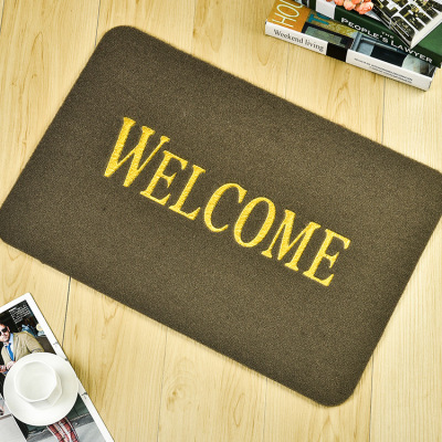 Manufacturer direct selling can be customized anti-skid door mat TPR bottom environmental protection pure color door mat carpet wholesale