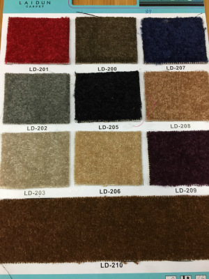 Commercial curved yarn office floor mat hotel office pure color engineering patchwork carpet wholesale