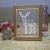 Creative led photo frame small night lamp solid wood usb interface 3D lamp new peculiar deer photo frame lamp