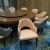 Lishui star hotel lobby leisure chair western dining room table chair dining room box electric dining table chair