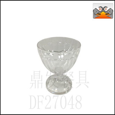 DF27048 tinted stainless steel kitchen and hotel utensils tableware glass ice cream cup ice cream ice-cream cup