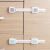 Multi-function double button baby anti-clamping cabinet door lock refrigerator lock child safety drawer lock toilet lock