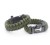 Five-in-one multi-functional outdoor emergency survival field equipment with seven-core umbrella rope bracelet