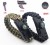 Outdoor survival multi - function hand chain cutter with knife compass flint whistling clasp