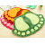 High-quality villi anti - skid pad bathroom shower door pad foot - shaped suction cartoon foot pad