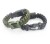 Outdoor survival bracelet weaves flint whistling to cut blade bottle opener bracelet