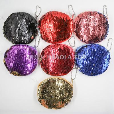Bole fine round sequins hand - pull bag 4 - inch factory direct sale