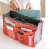 Thickened Double Zipper Double-Layer Middle Bag with Handle Multi-Purpose Storage Bag