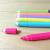 Double-Headed with Seal Fluorescent Pen Color Pencil Eye-Catching Marker Student Key Knowledge Mark Marking Pen