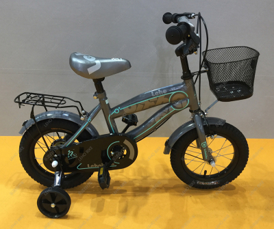 Polka dot children's bike leho bike with cart basket with back seat