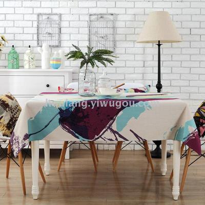  table tablecloth cloth art cotton and linen garden small fresh rectangular living room family table square table
