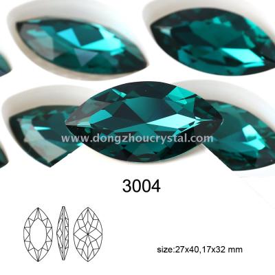 Blue Hole horse eye-tip shaped diamond jewelry shoe bag accessories beads