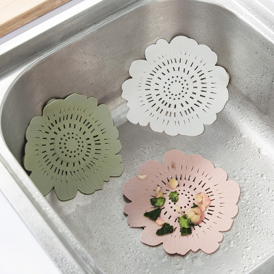 Suction cup pattern sink filter screen kitchen sink floor drain cover bathroom drain plug - proof filtration