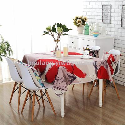 Field tea table tablecloth cloth art cotton and linen field small fresh square tablecloth