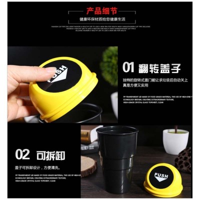 Fashionable car dustbin mini receptacle desktop office with customizable logo advertising gift receptacle