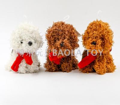 Bo le high-quality scarf, poodle, plush dog, small pendant, wedding celebration and throwing factory direct sale