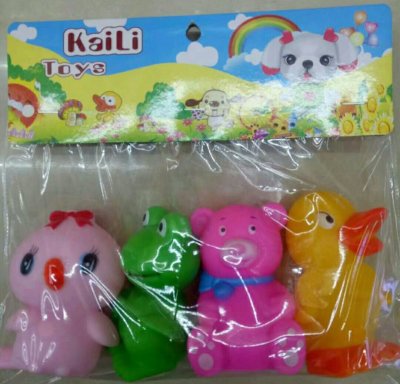 Factory direct: 3C vinyl toy boutique, exclusively for Super baby store baby bath toys, novelty of four animals, toys