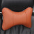 Foreign trade hot style automobile headrest hang embroidery dani pu leather punched hole neck protection pillow