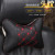 Foreign trade hot style automobile headrest hang embroidery dani pu leather punched hole neck protection pillow