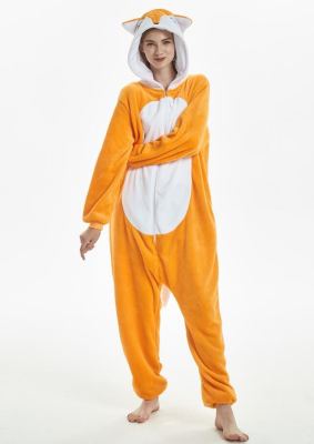 Animal - shaped sleepwear flannel thickened foxes exported to Europe and America