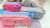  Pink girl heart Large Capacity simple Canvas Unicorn pen bag Pencil Writing case Large zipper stationery bag