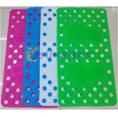 PVC long square, lovely round hole, foot massage mat bathroom anti - skid pad environmental protection belt suction plate anti - skid pad
