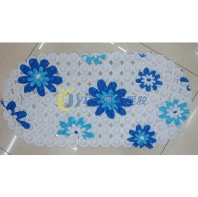 New bubble color printing orchid bathroom anti-skid pad bath mat shower bath mat mat foot pad anti-skid floor mat