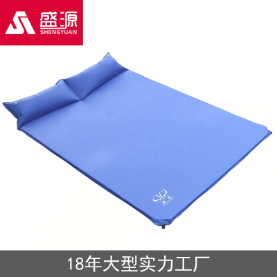 Authentic shengyuan outdoor double automatic air cushion plus widened and thickened outdoor tent air cushion