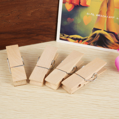 Various types of wooden clips fashionable primary color photo clips bakery decorative small wooden clips