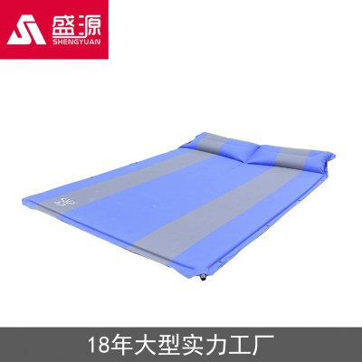 Outdoor camping new single/double air pads can be spliced automatic air pads wholesale