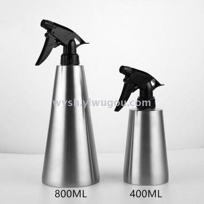 Factory Direct Sales 304 Stainless Steel Small Sprinkling Can Large Cone Water Spray Pot Hand Pressure Watering Vase 400ml