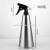 Factory Direct Sales 304 Stainless Steel Small Sprinkling Can Large Cone Water Spray Pot Hand Pressure Watering Vase 400ml