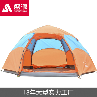 More than six large angle Shengyuan outdoor tent family leisure tent camping tent