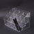 Three levels step design acrylic material transparent shelves stationery store neutral pen display rack