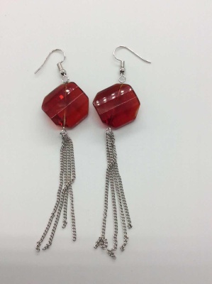 Irregular crystal earrings