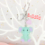 Cute sitting posture elephant key chain jewelry pendant quality of male bag hang decoration trend female bag jewelry