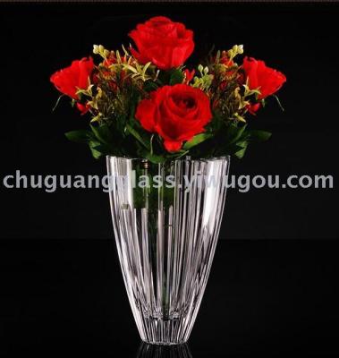 Chuguang Glass Crystal Vase Transparent Vase Flower Arrangement Hydroponic Home Decoration