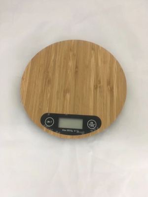 Bamboo floor electronic kitchen scale, weighing scale